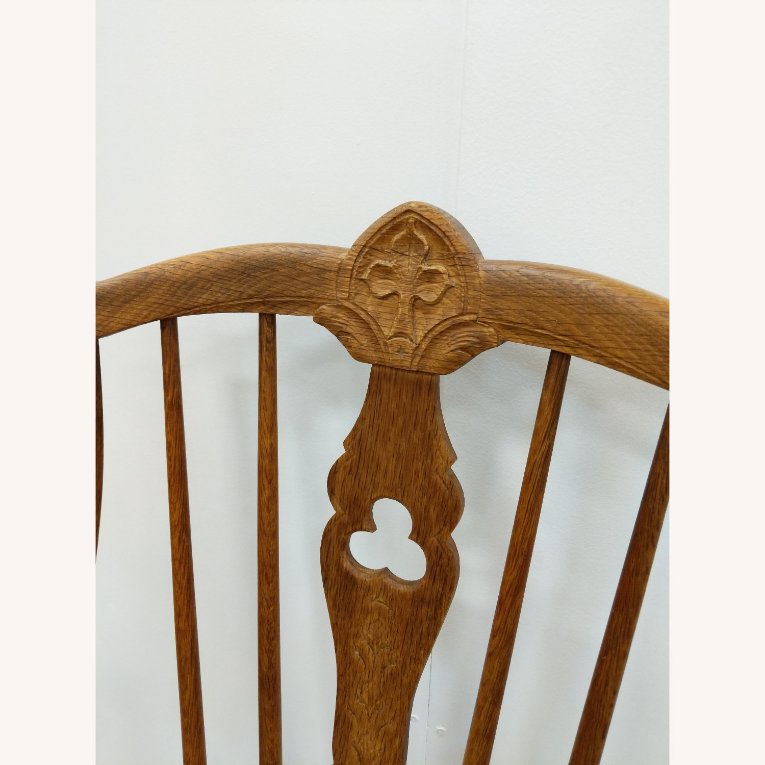 Antique Danish Oak Armchair - image-7