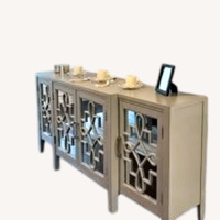 Grey Mirrored Buffet Sideboard