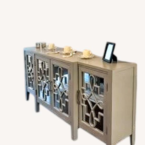 Used Grey Mirrored Buffet Sideboard for sale on AptDeco