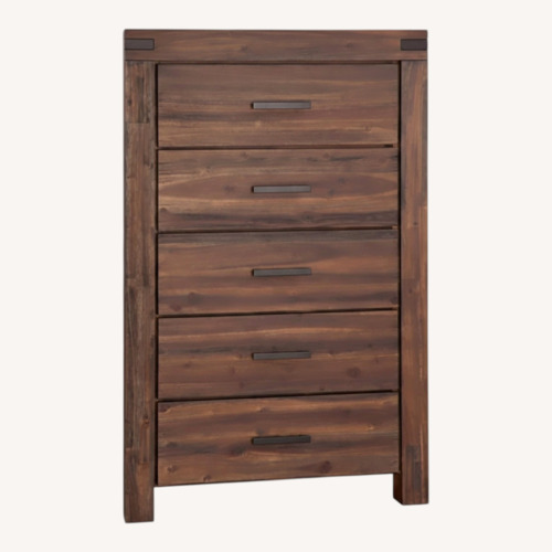 Used Macy's Avondale Dark Brown Wood Dresser for sale on AptDeco