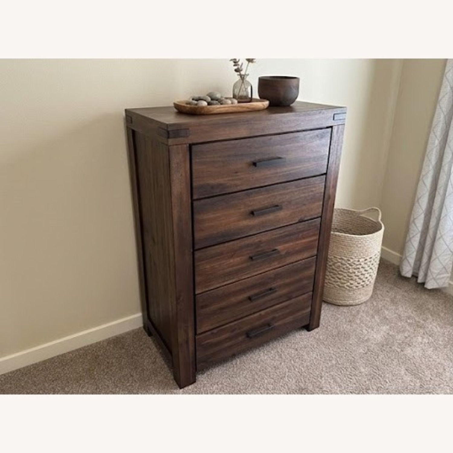 Macy's Avondale Dark Brown Wood Dresser - image-3
