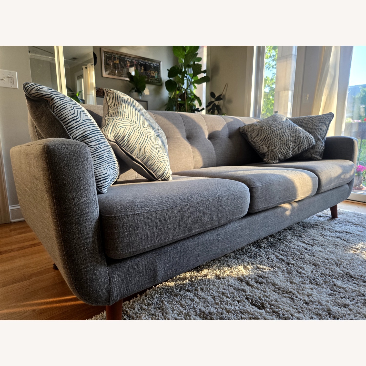 Bob's Discount Furniture Bettie Dark Gray 3+ Seater Sofa - image-6
