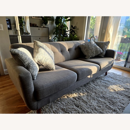 Used Bob's Discount Furniture Bettie Dark Gray 3+ Seater Sofa for sale on AptDeco