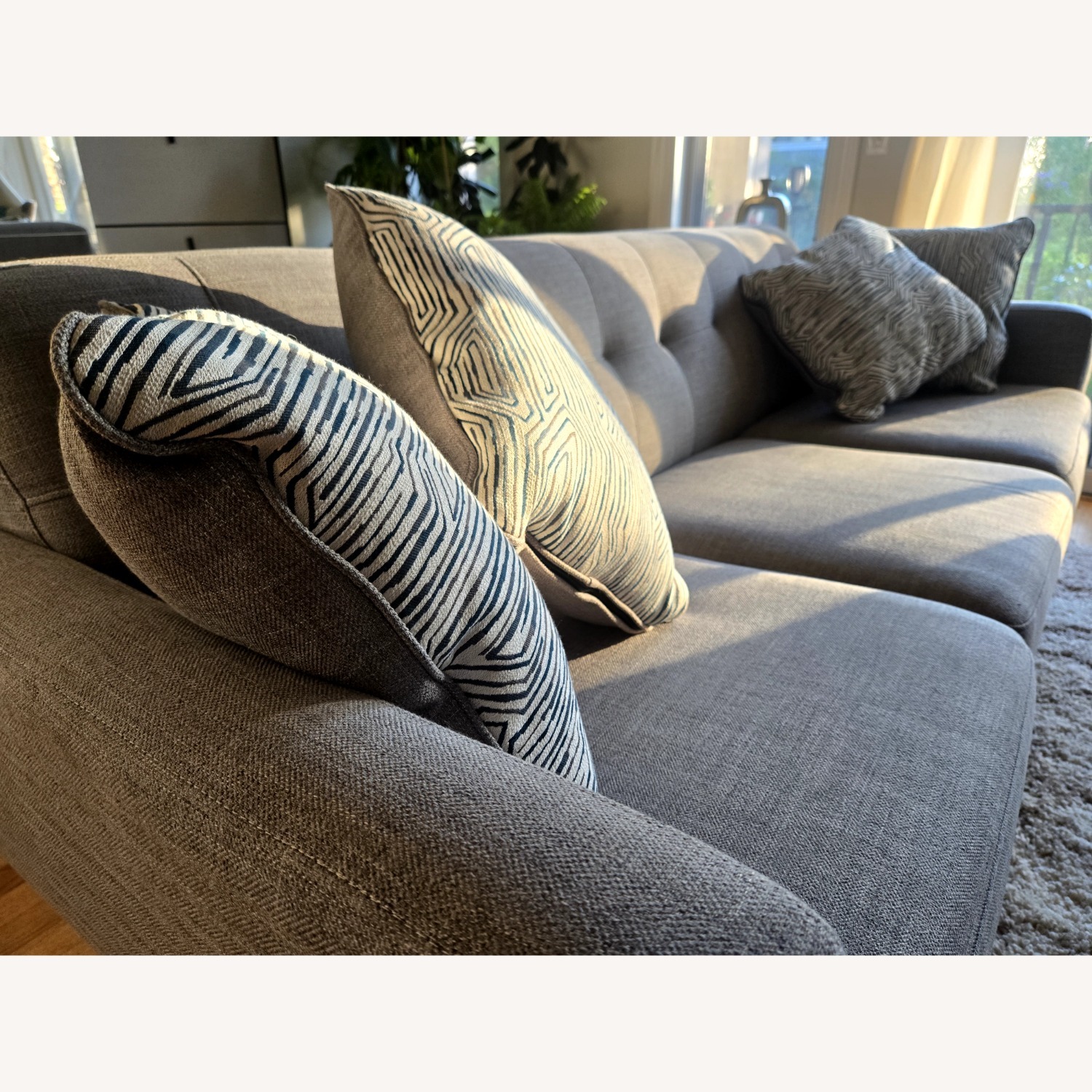 Bob's Discount Furniture Bettie Dark Gray 3+ Seater Sofa - image-4