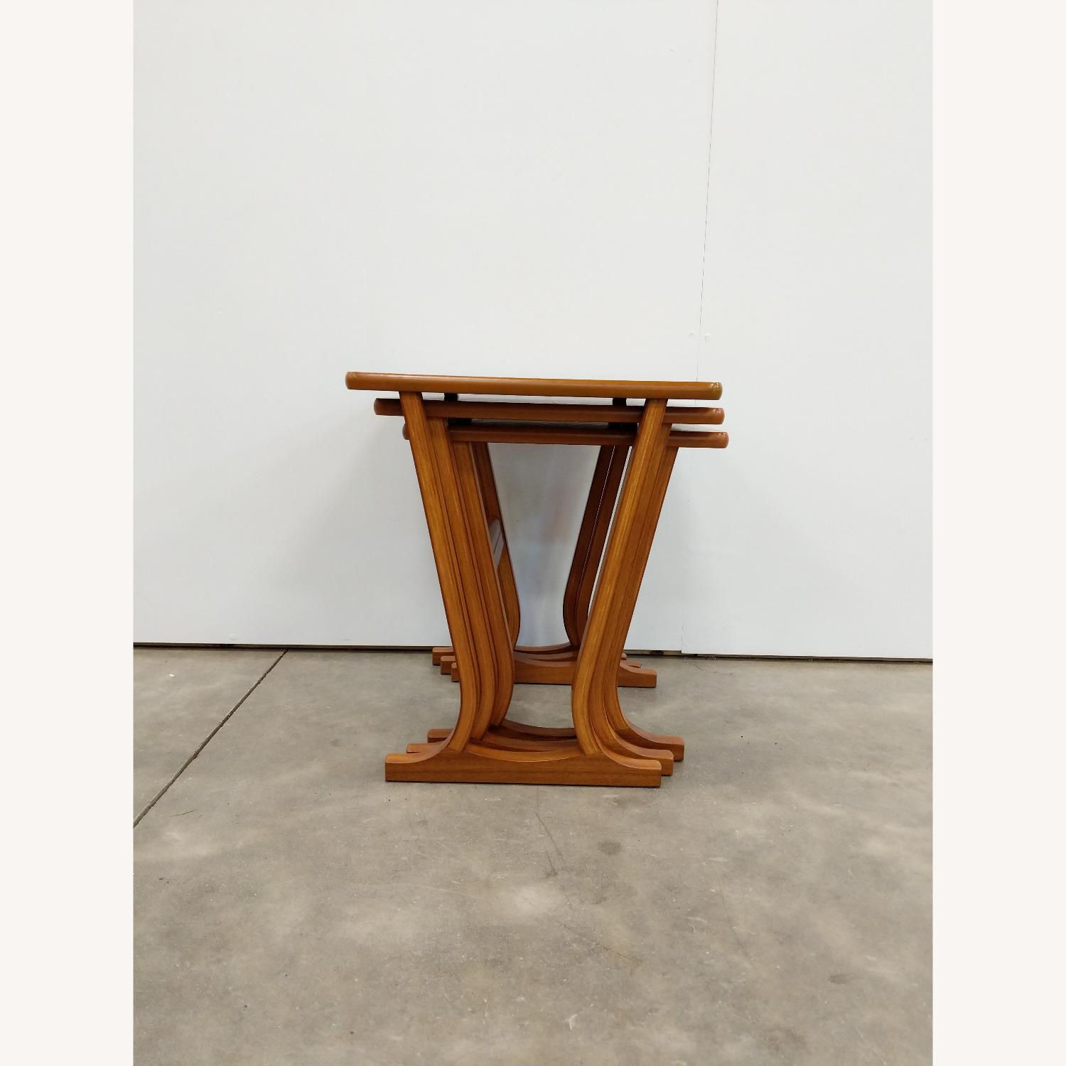 Vintage Mid Century Modern Teak Nesting Tables - image-8