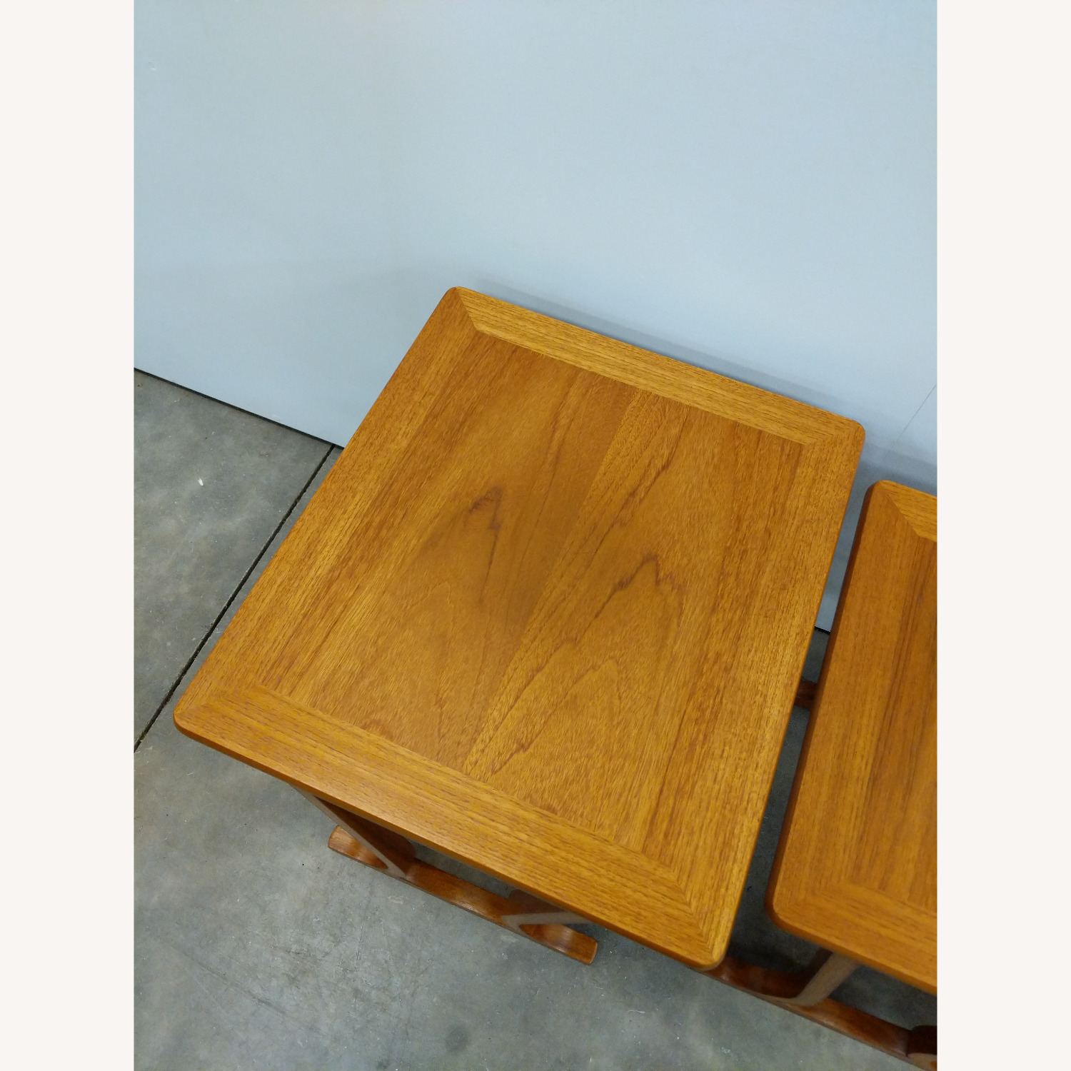 Vintage Mid Century Modern Teak Nesting Tables - image-7
