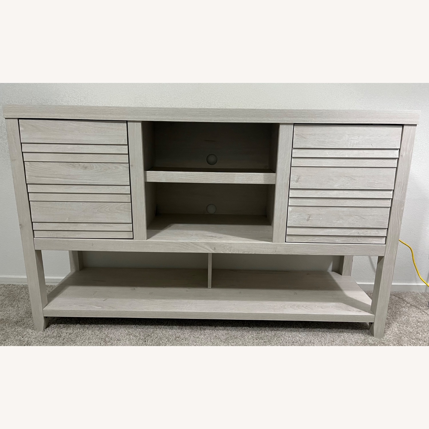 Wayfair Disckinson Light Gray Wooden Media Stand - image-1