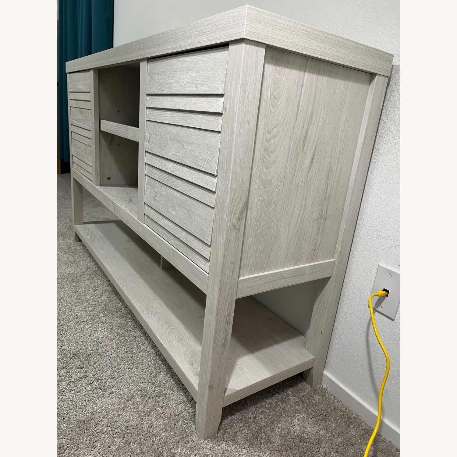 Wayfair Disckinson Light Gray Wooden Media Stand - image-2