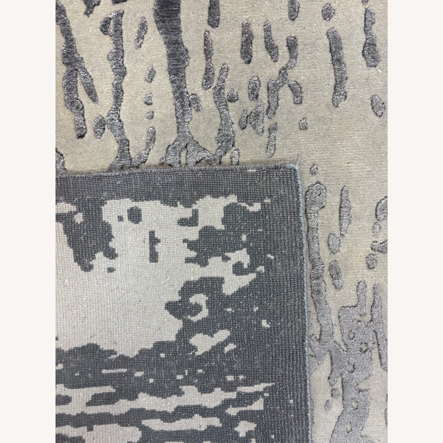 Light Gray Wool Area Rug 8' x 10' - image-6