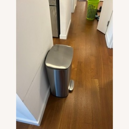 Used Light Gray Metal Basket for sale on AptDeco