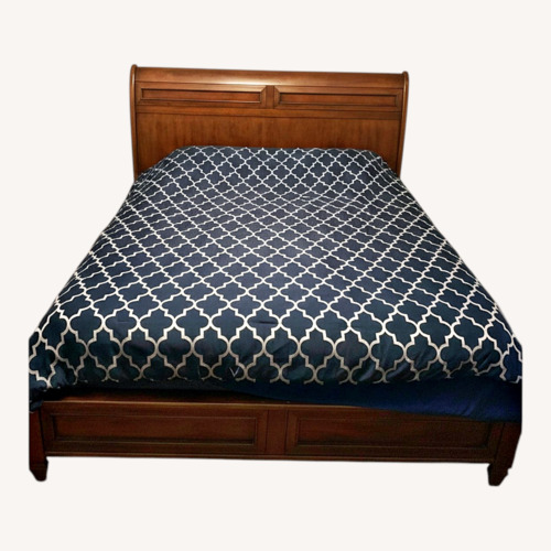 Used Liberty Furniture Dark Brown King Bed for sale on AptDeco