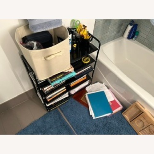 Used Black Bathroom Cart for sale on AptDeco