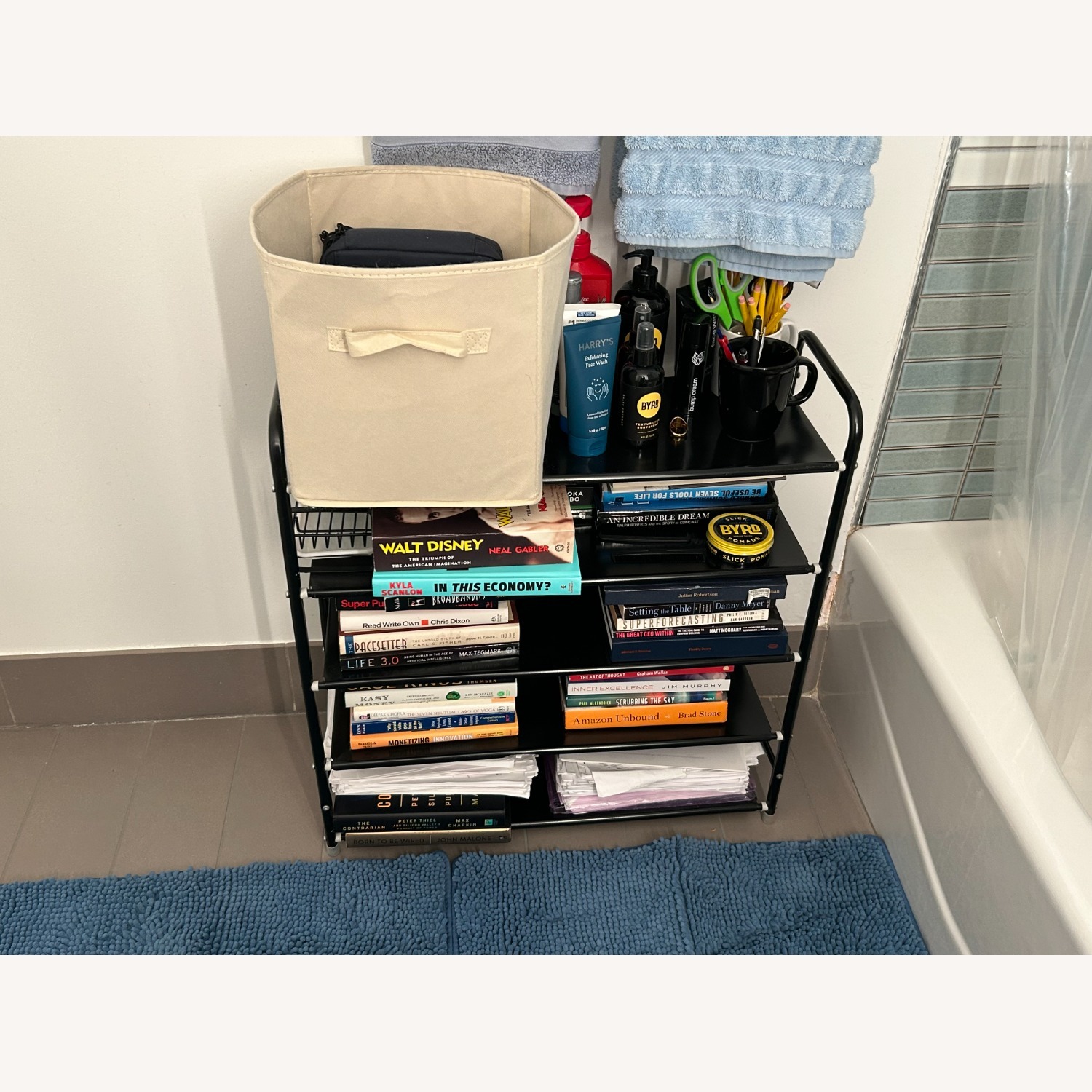 Black Bathroom Cart - image-3