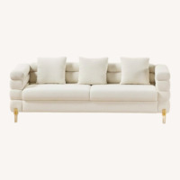 Amazon White 3+ Seater Sofa