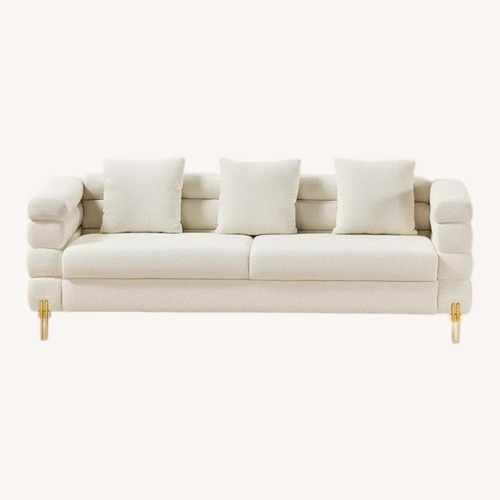 Used Amazon White 3+ Seater Sofa for sale on AptDeco
