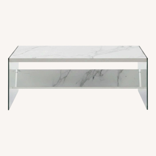 Used Amazon White Coffee Table for sale on AptDeco