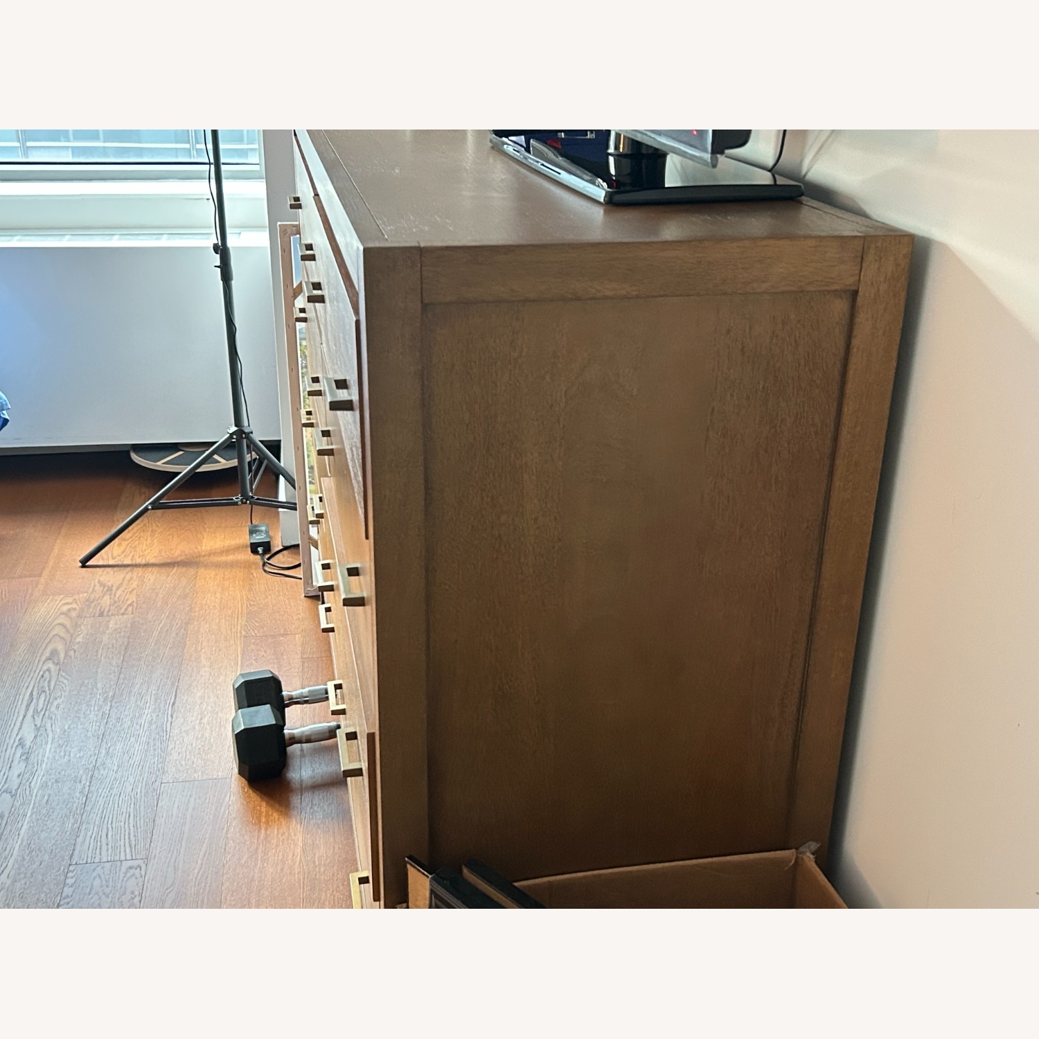 Light Brown Wood Dresser - image-2