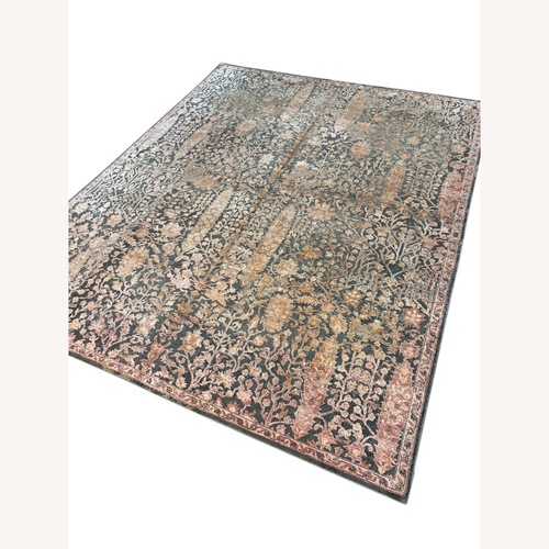 Used Dark Gray Wool Area Rug 8' x 10' for sale on AptDeco