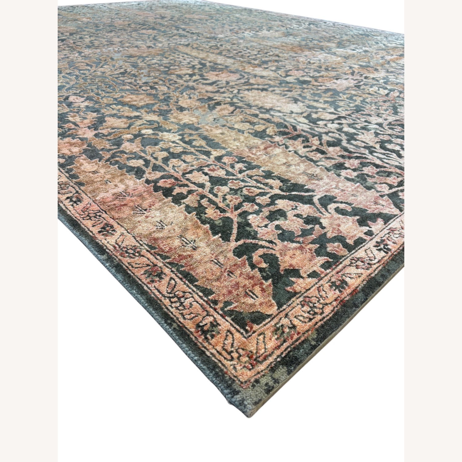 Dark Gray Wool Area Rug 8' x 10' - image-5