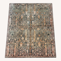 Dark Gray Wool Area Rug 8' x 10'