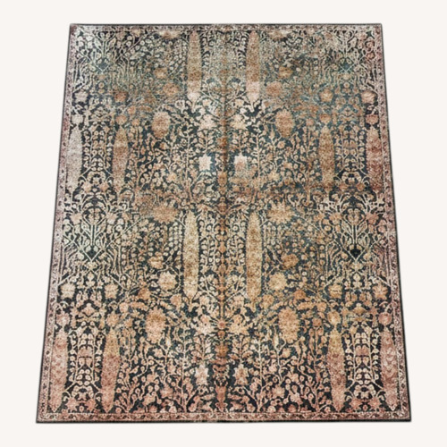 Used Dark Gray Wool Area Rug 8' x 10' for sale on AptDeco