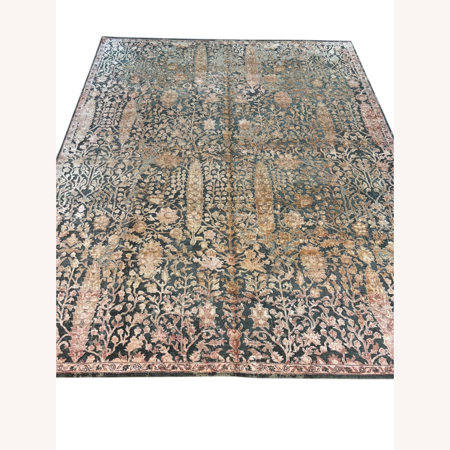 Dark Gray Wool Area Rug 8' x 10' - image-2