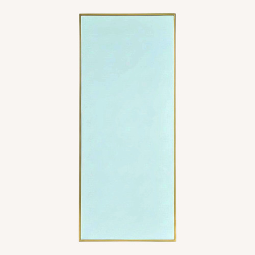 Used West Elm Gold Metal Floor Mirror for sale on AptDeco