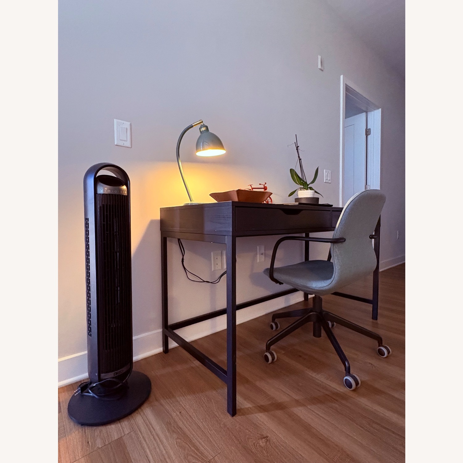 IKEA Alex Black Wood Desk - image-3