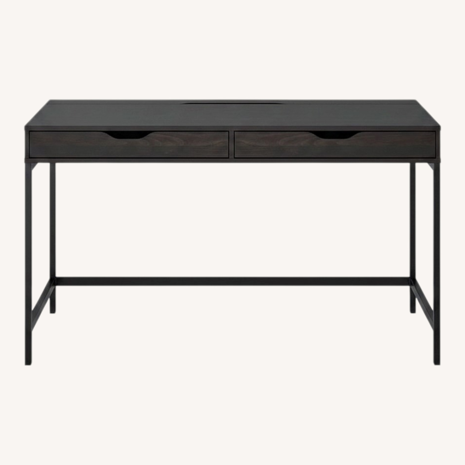 IKEA Alex Black Wood Desk - image-0
