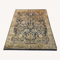 Dark Gray Wool Area Rug 8' x 10'