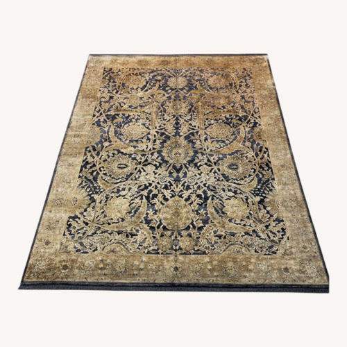 Used Dark Gray Wool Area Rug 8' x 10' for sale on AptDeco