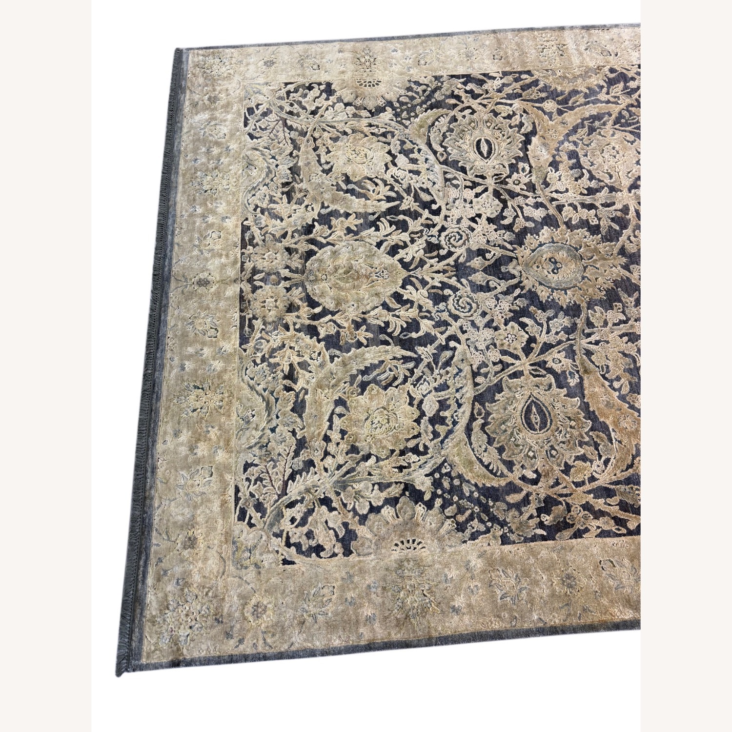 Dark Gray Wool Area Rug 8' x 10' - image-5