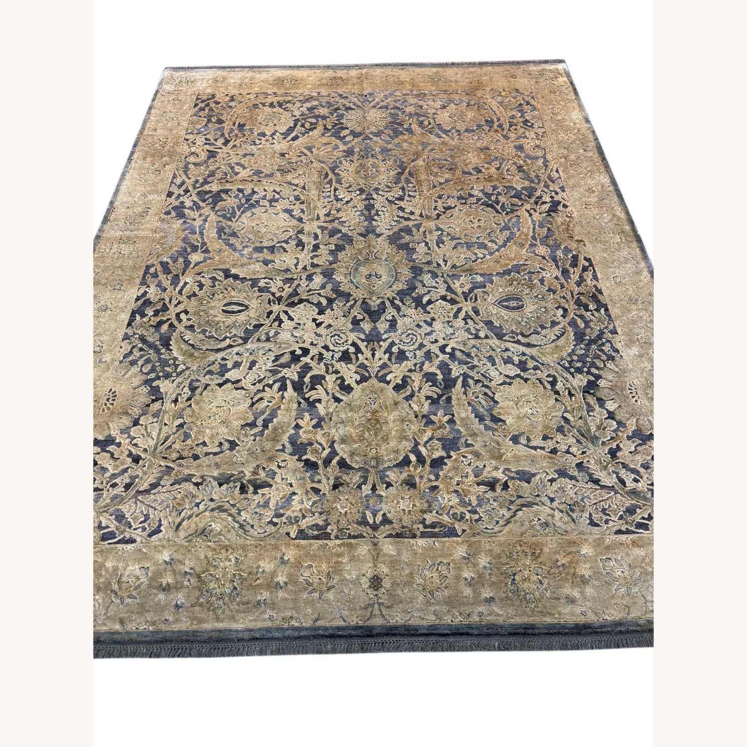 Dark Gray Wool Area Rug 8' x 10' - image-2