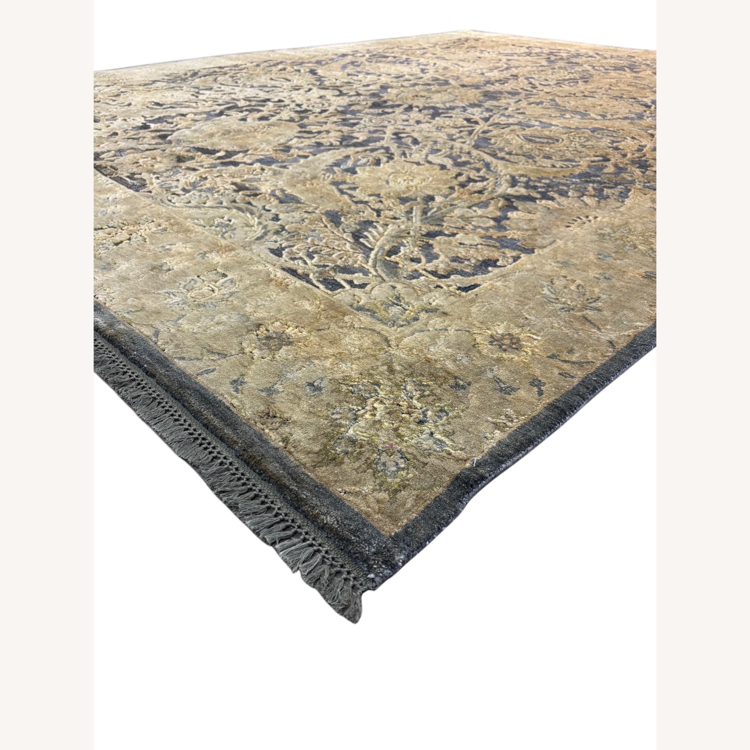 Dark Gray Wool Area Rug 8' x 10' - image-4