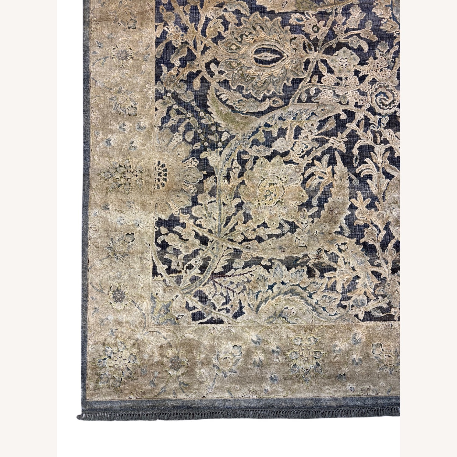 Dark Gray Wool Area Rug 8' x 10' - image-3