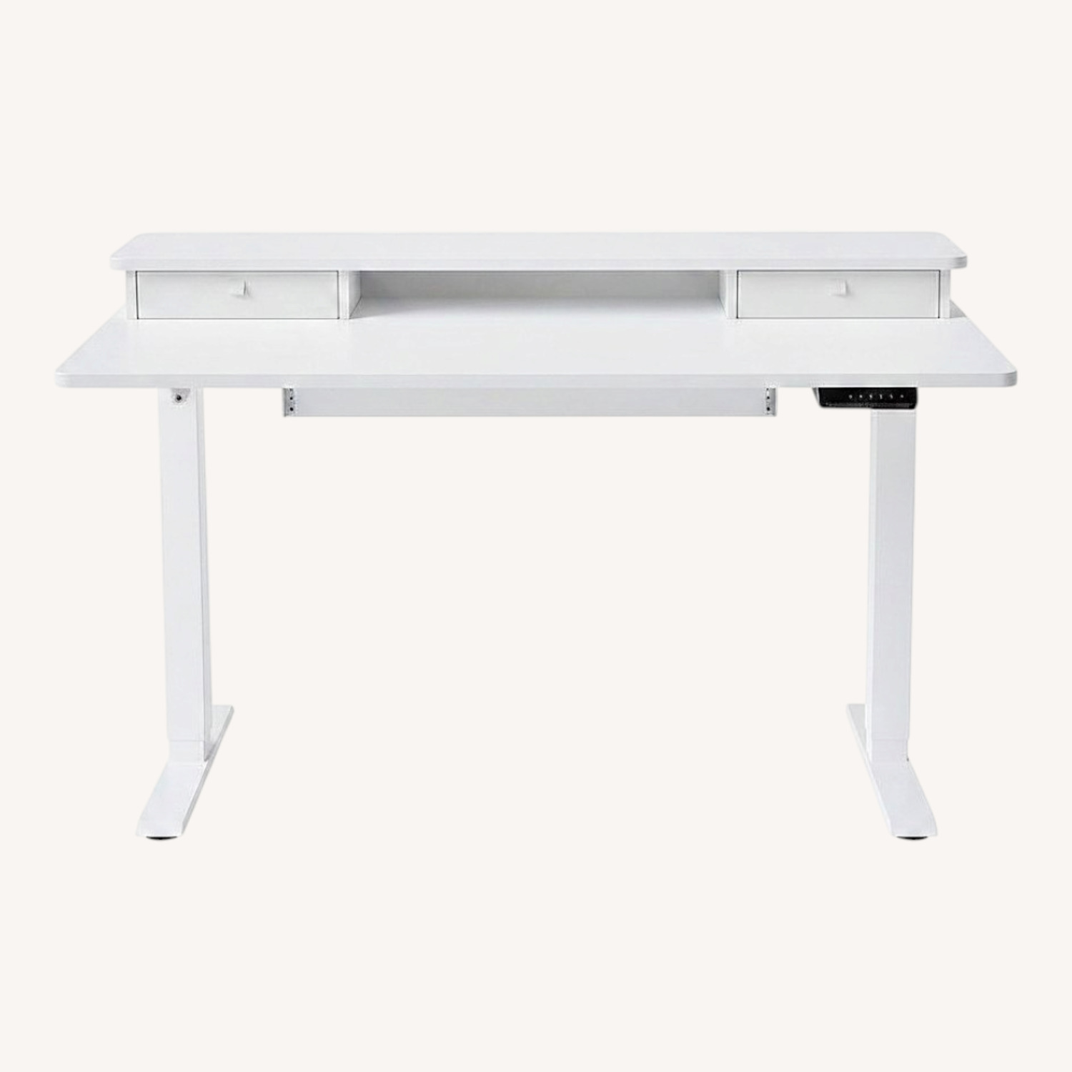Bed Bath & Beyond White Standing Desk Fezibo - image-0