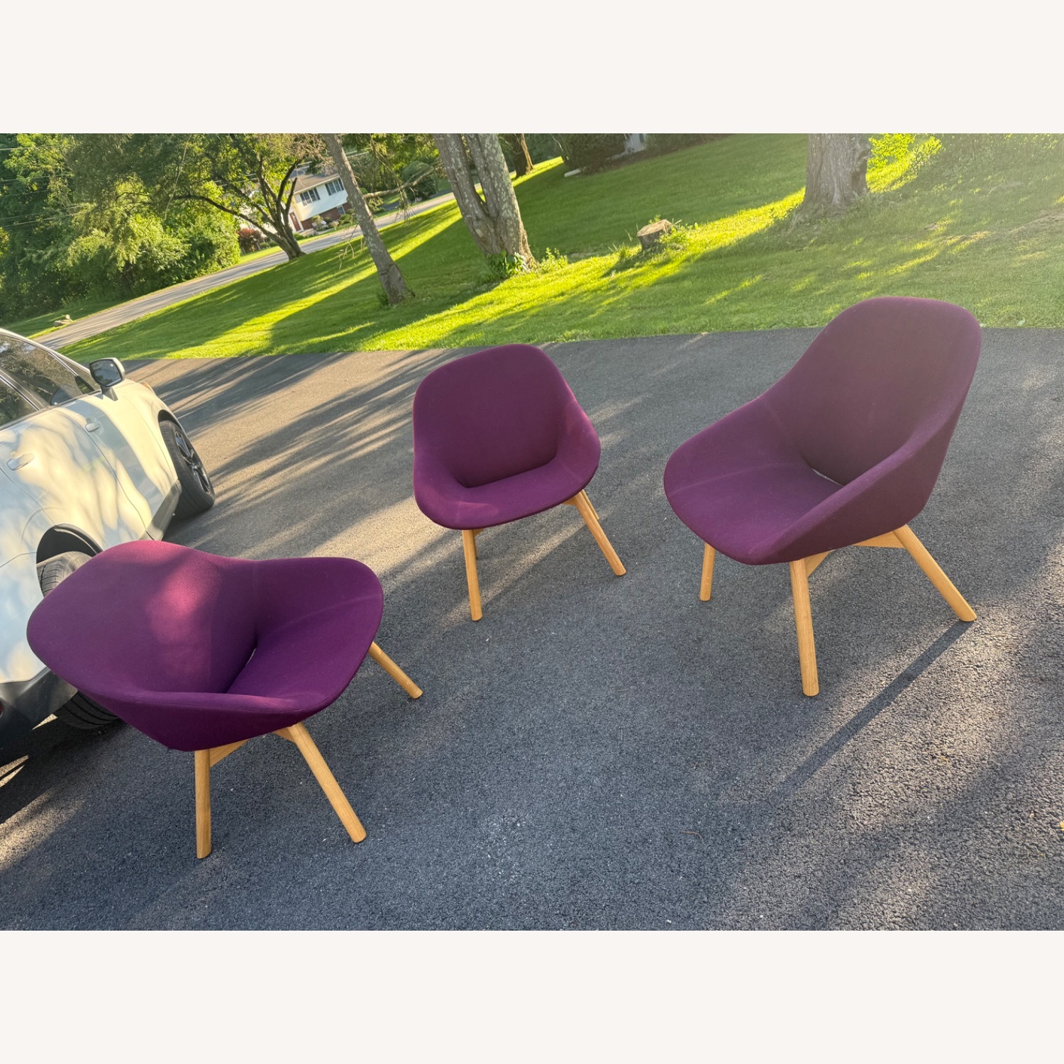 Artifort Beso Purple Accent Chairs - image-1