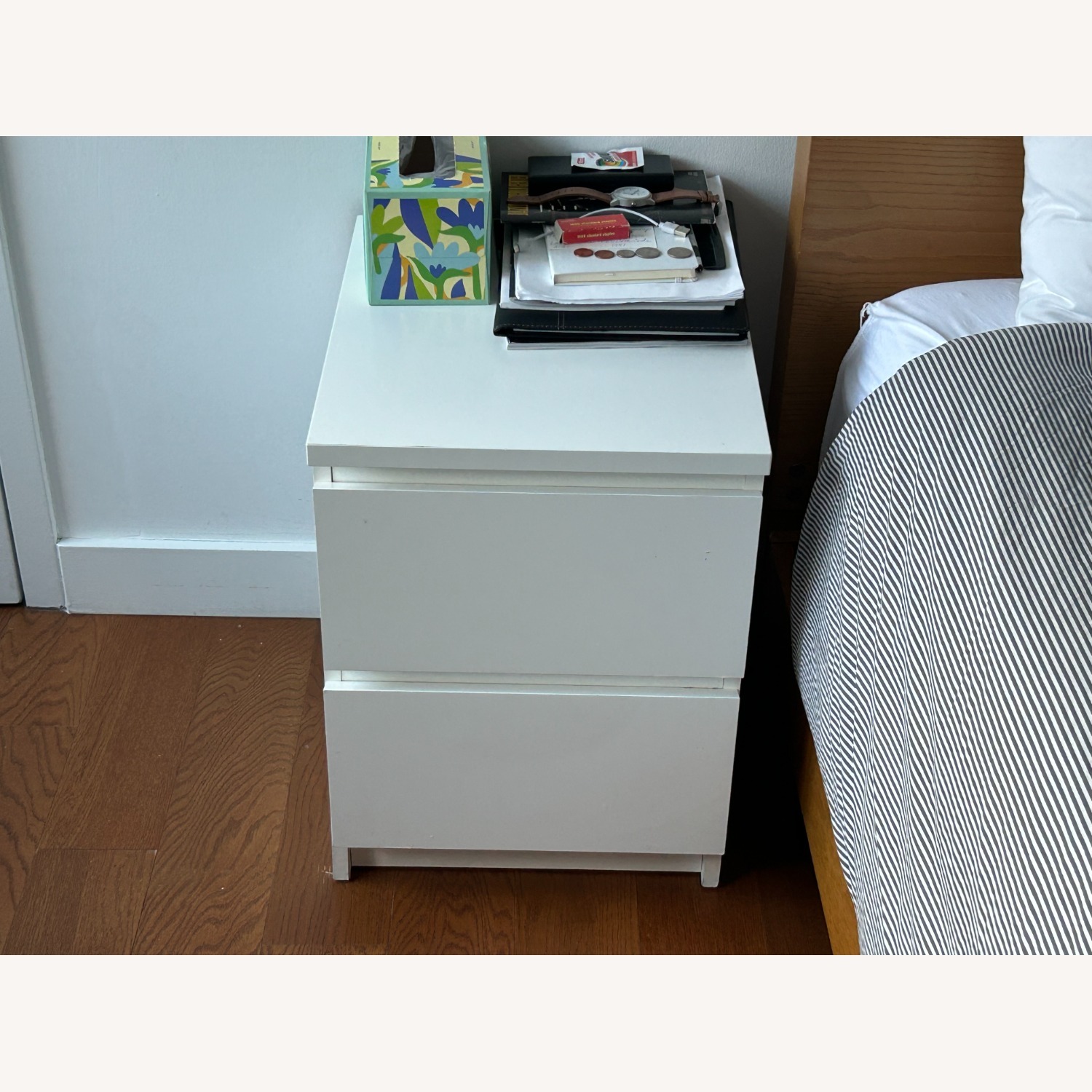 White Table Nightstand - image-2