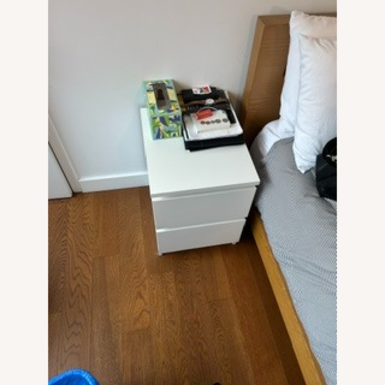 White Table Nightstand - image-1