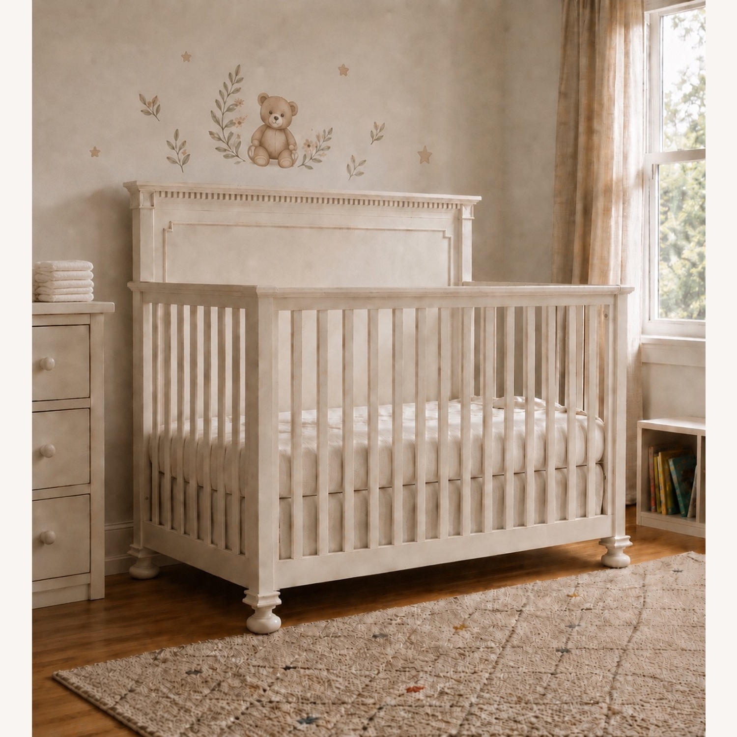 Restoration Hardware Jameson White Wood Crib - image-2