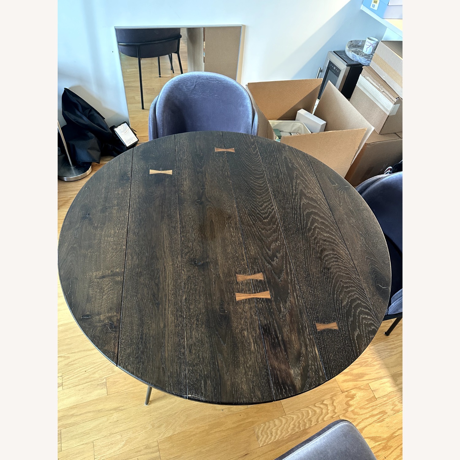 ABC Carpet and Home Core Dark Brown Wood Dining Table - image-1