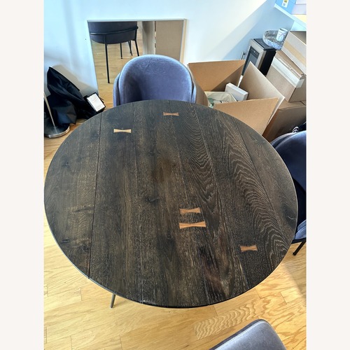 Used ABC Carpet and Home Core Dark Brown Wood Dining Table for sale on AptDeco