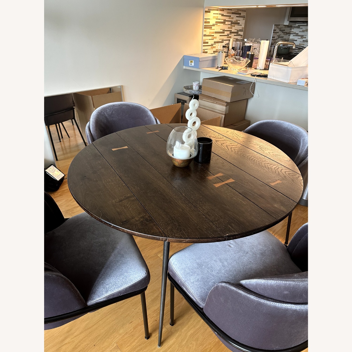ABC Carpet and Home Core Dark Brown Wood Dining Table - image-4