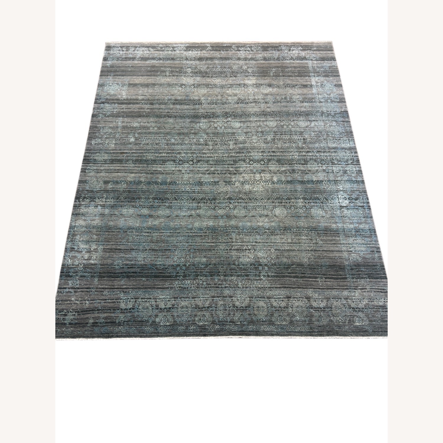 Dark Gray Wool Area Rug 8' x 10' - image-1