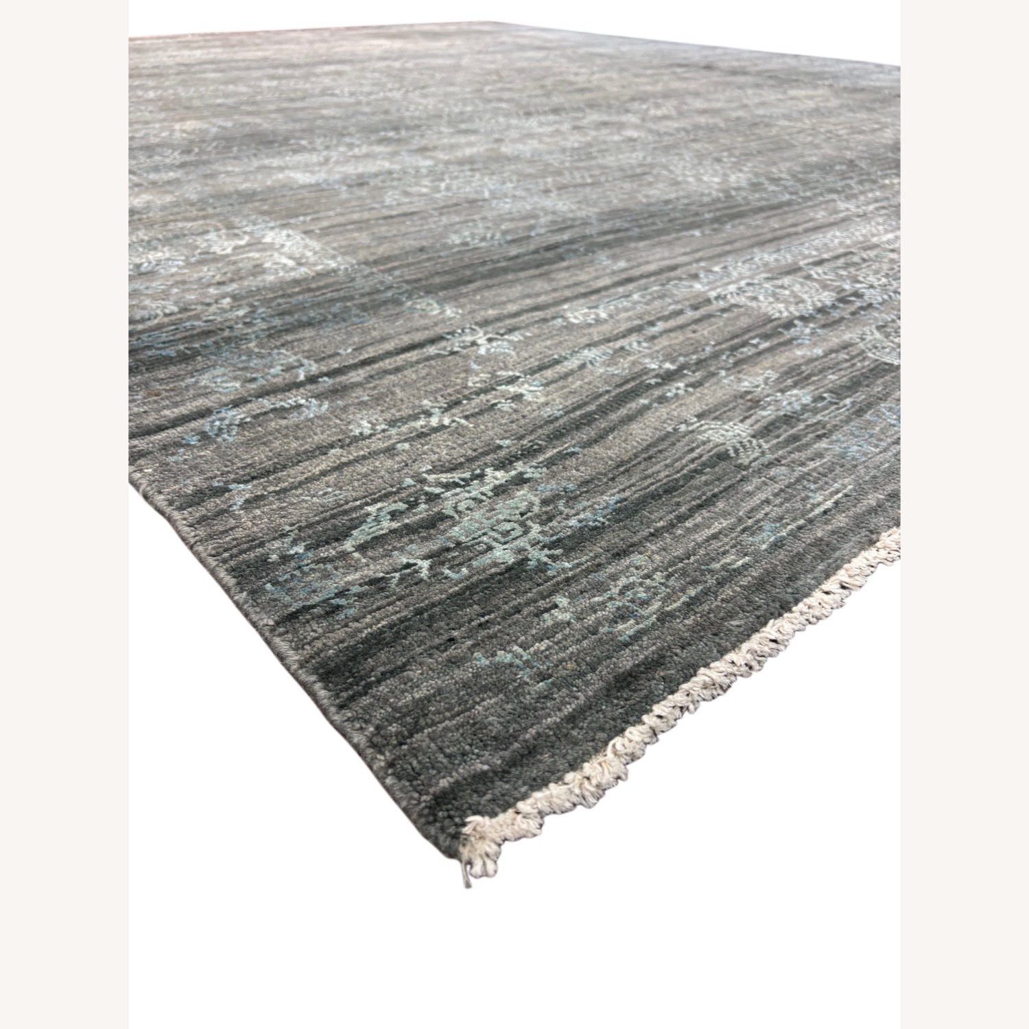 Dark Gray Wool Area Rug 8' x 10' - image-3