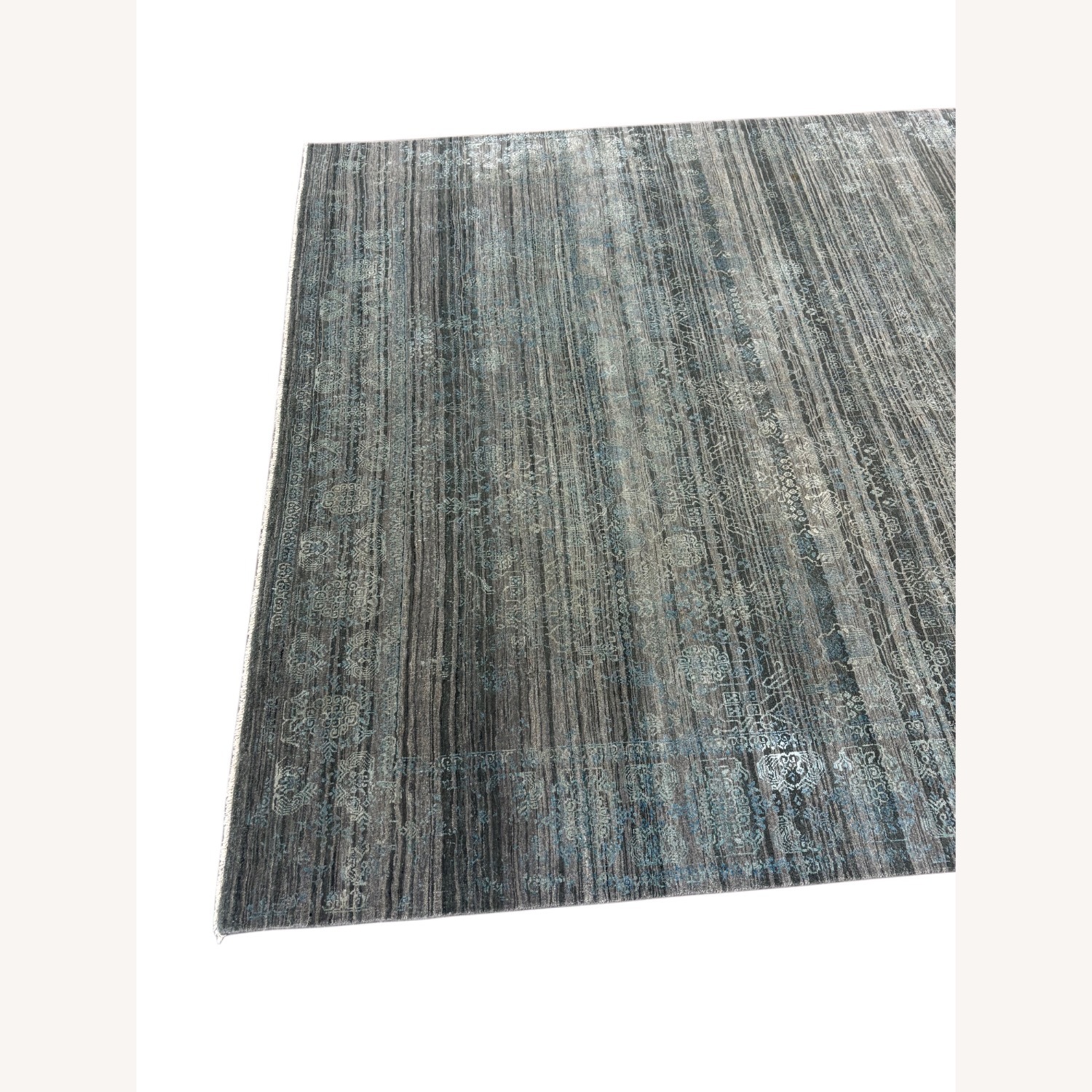 Dark Gray Wool Area Rug 8' x 10' - image-4