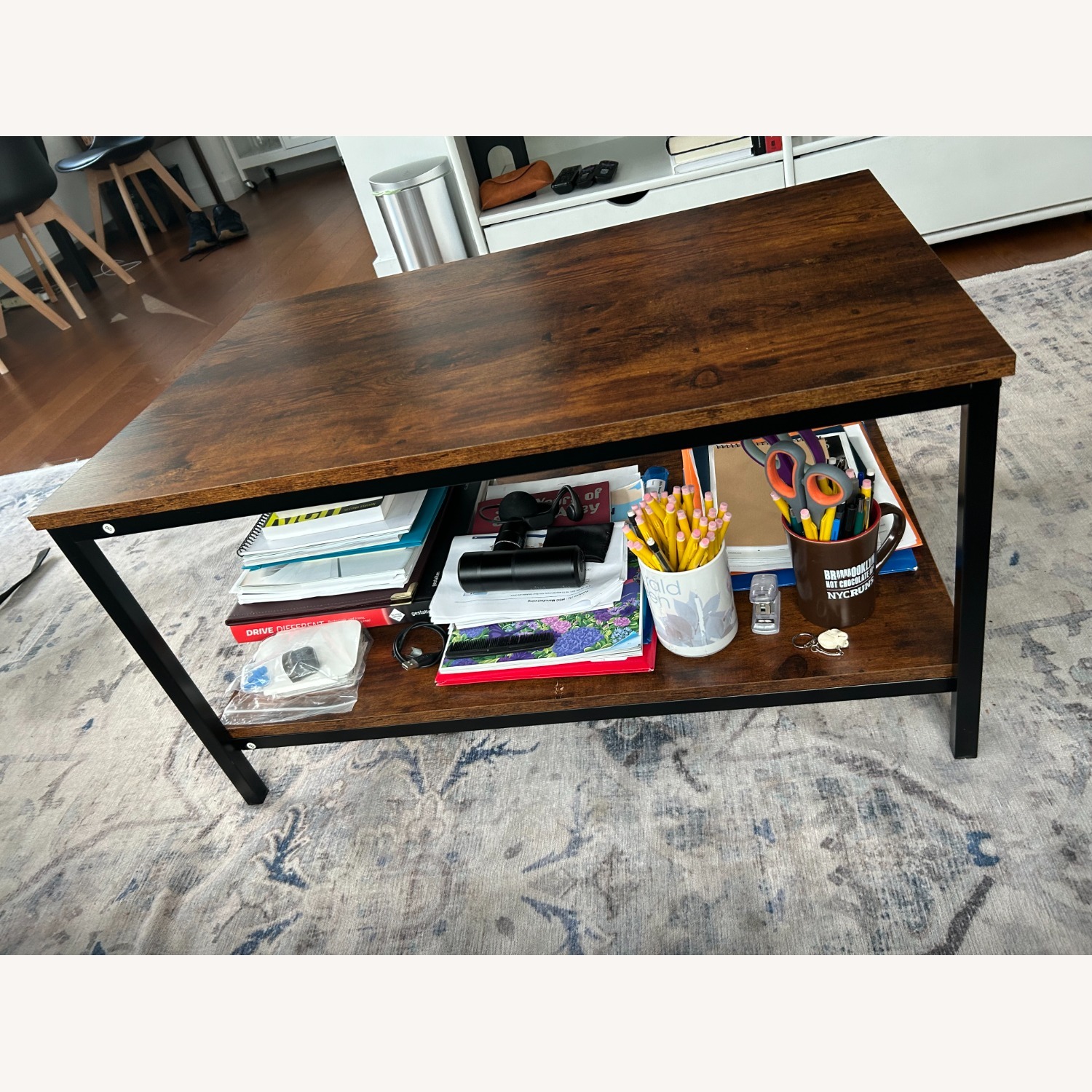 Dark Brown Coffee Table - image-2