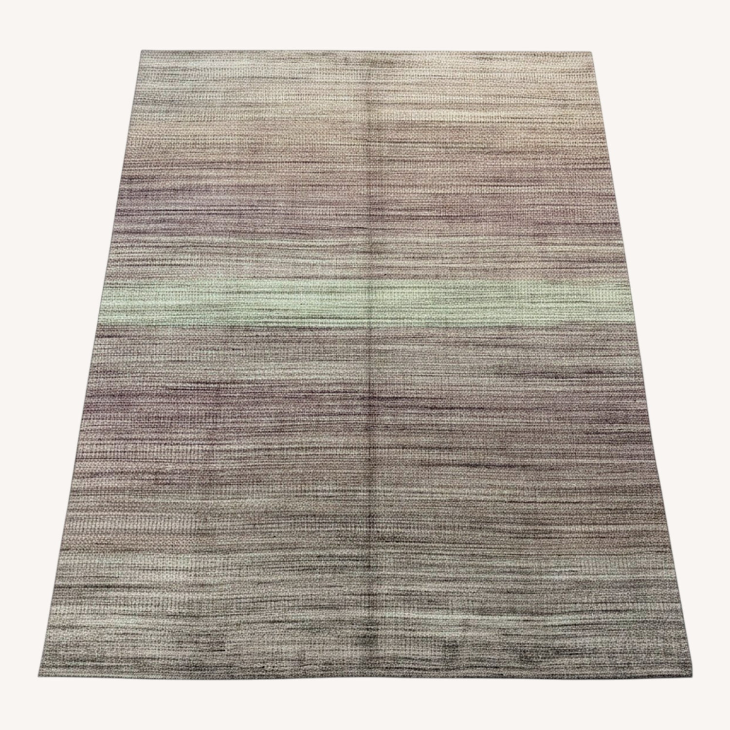 Light Gray Wool Area Rug 8' x 10' - image-0