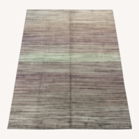 Light Gray Wool Area Rug 8' x 10'