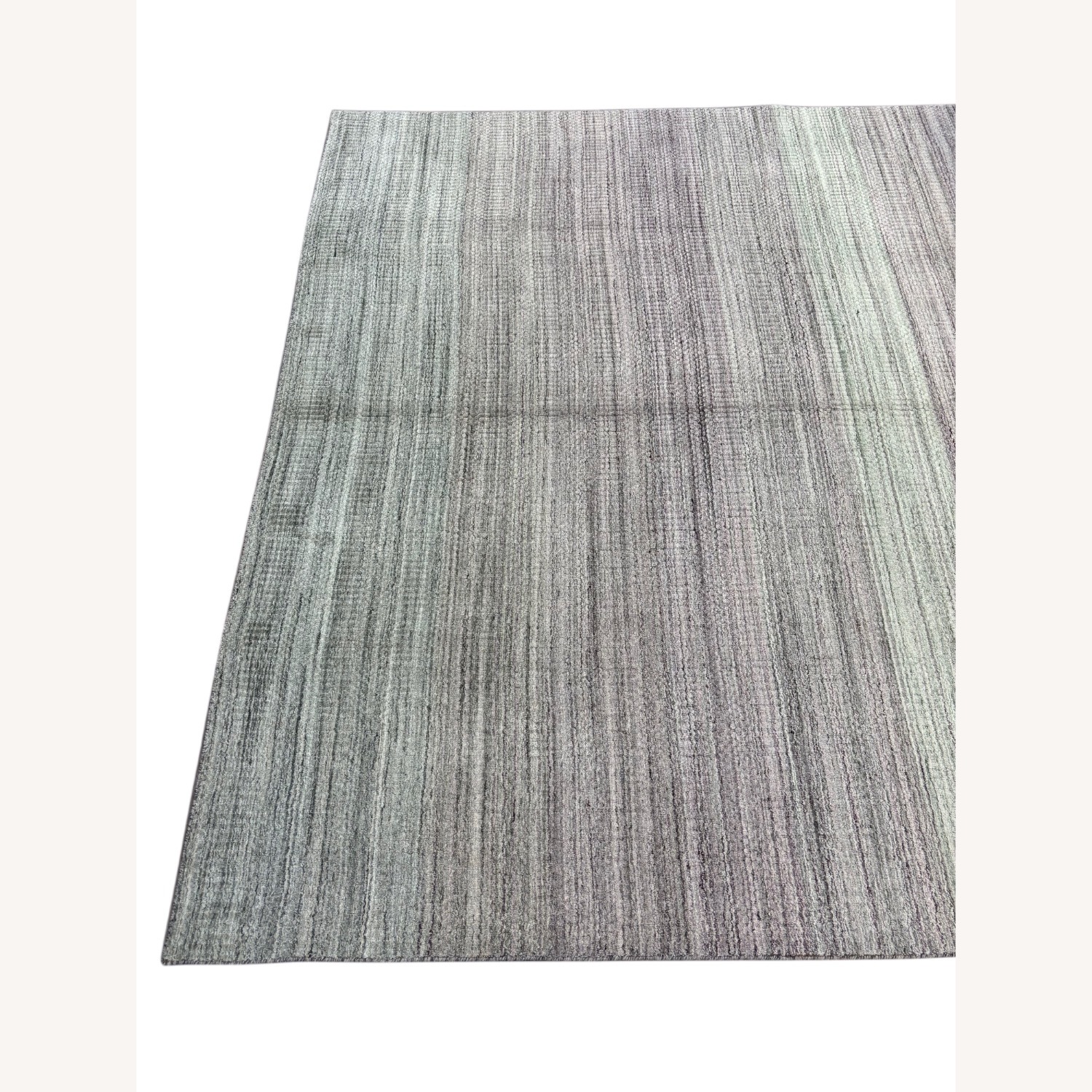 Light Gray Wool Area Rug 8' x 10' - image-4